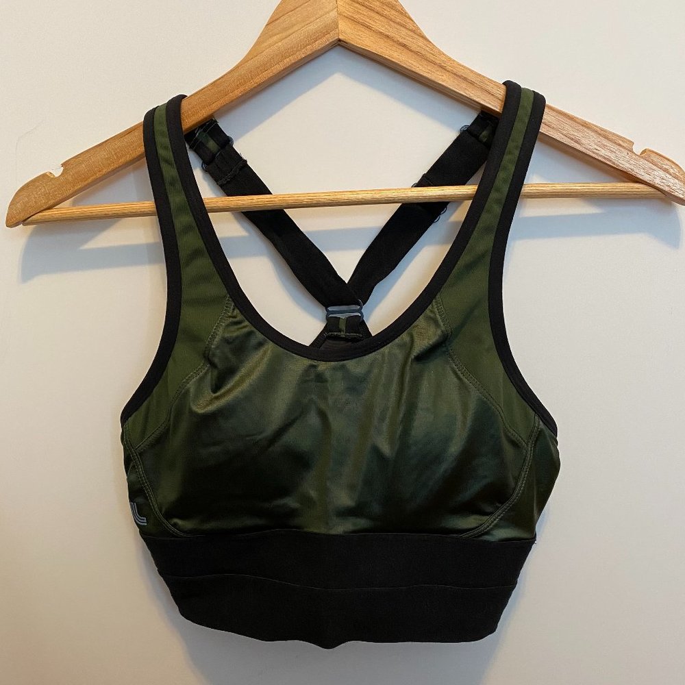 Lolë | Dark Green Racerback Sports Bra